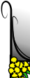 upper left corner